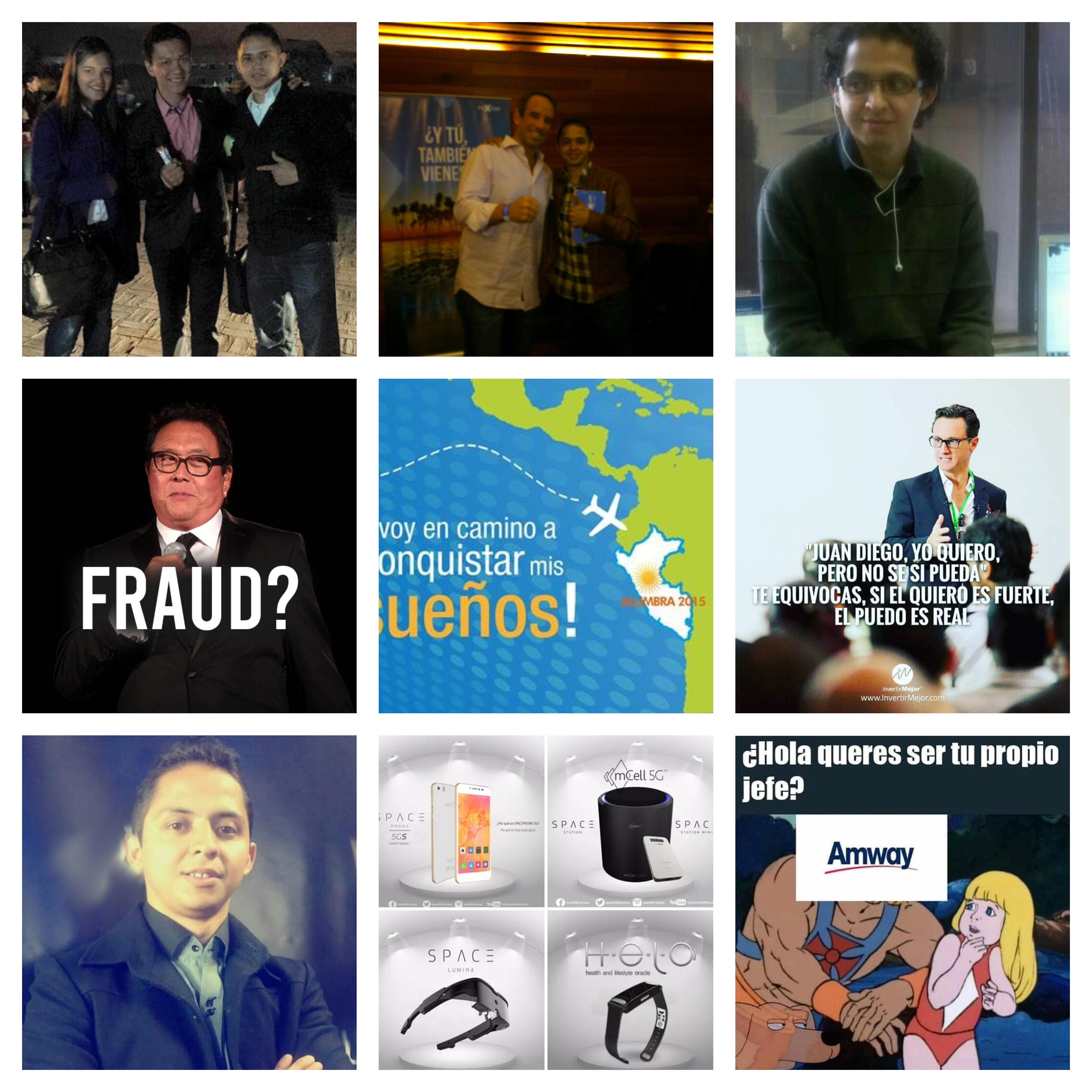 Collage de esquemas Ponzi y multinivel en el sector trading